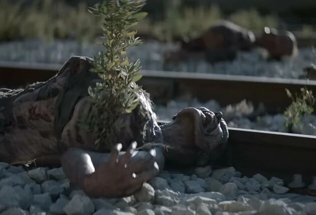 Кадр из 1 сезона сериала Ходячие мертвецы Дэрил Диксон