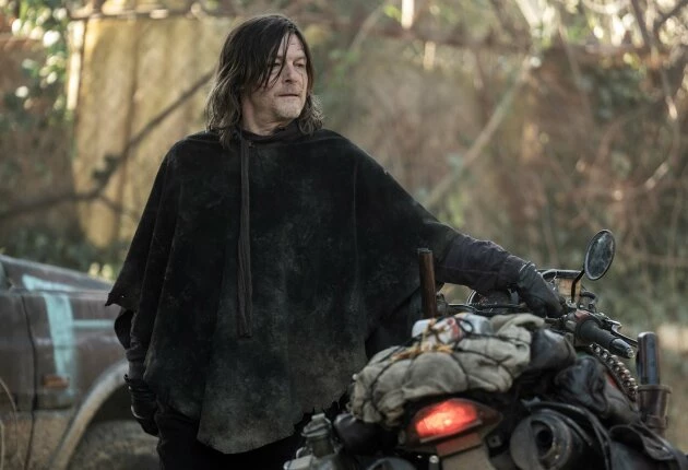 Кадр из 3 сезона сериала Ходячие мертвецы Дэрил Диксон